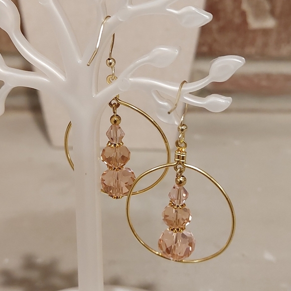 Champagne Choker with matching Earrings - Picture 14 of 15